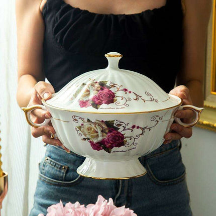 Elegant Guci Free Bone China Dining Collection with Stylish Ceramic Bowl - Très Elite
