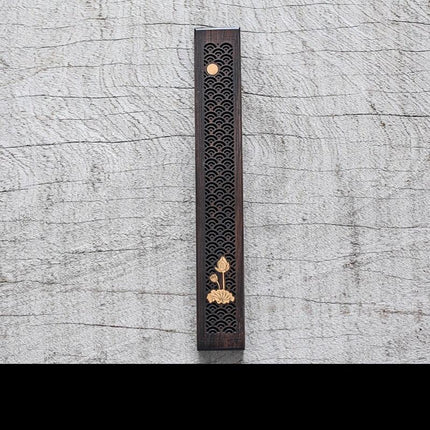 Elegant Handcrafted Wooden Incense Holder with Soothing Aromatherapy Benefits