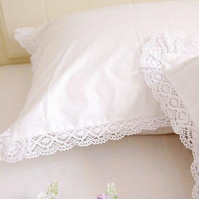 Elegant Ivory Ruffled Waterproof Faux Suede Pillowcase Collection