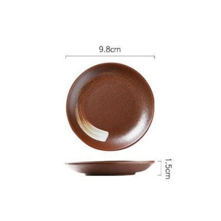 Elegant Japanese Ceramic Trinket Plate with Modern Geometric Design - Stylish Storage Solution