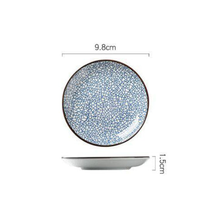 Elegant Japanese Ceramic Trinket Plate with Modern Geometric Design - Stylish Storage Solution