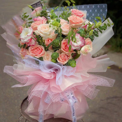 Elegant Korean Floral Wrapping Paper Collection - Essential for Creative Gift Presentation - Très Elite