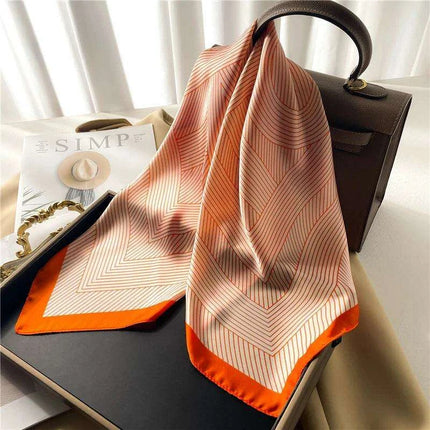 Elegant Leopard Print Silk-like Scarf: Elevate Your Style Game - Très Elite