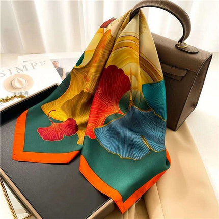 Elegant Leopard Print Silk-like Scarf: Elevate Your Style Game - Très Elite