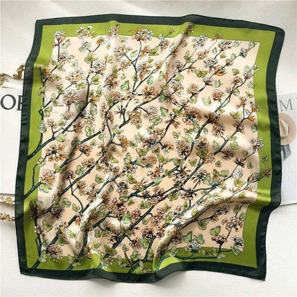 Elegant Leopard Print Silk-like Scarf: Elevate Your Style Game - Très Elite