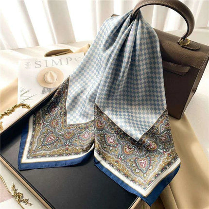 Elegant Leopard Print Silk-like Scarf: Elevate Your Style Game - Très Elite