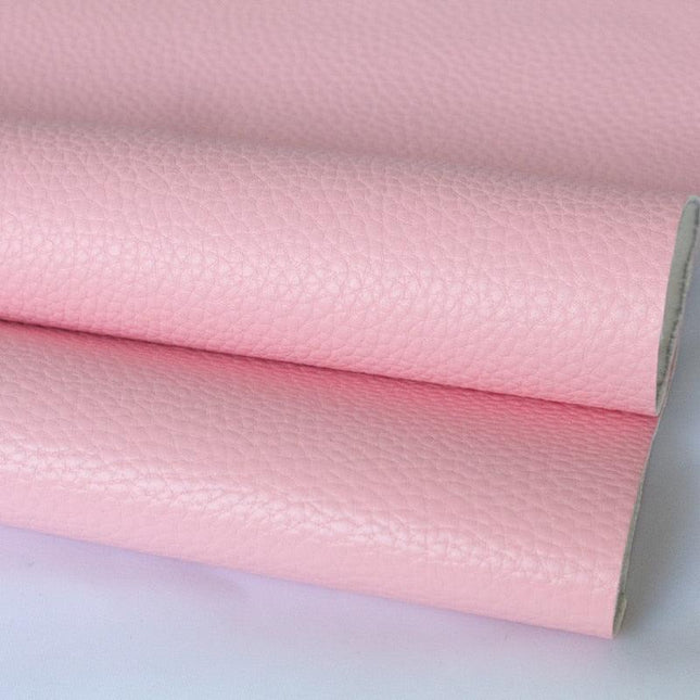 Elegant Litchi Pattern Vegan Leather Craft Sheet - A4 Size for Creative Projects