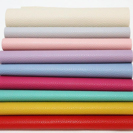 Elegant Litchi Pattern Vegan Leather Craft Sheet - A4 Size for Creative Projects - Très Elite