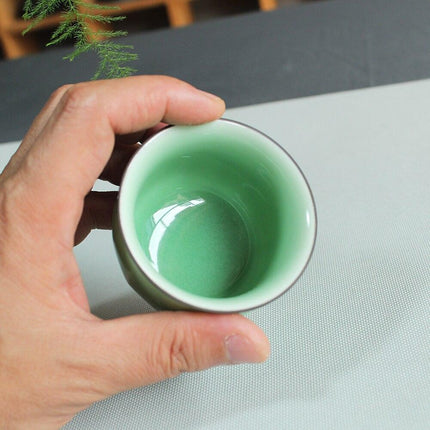 Elegant Longquan Celadon Tea Cups Set - Exquisite Ceramic Duo - Très Elite