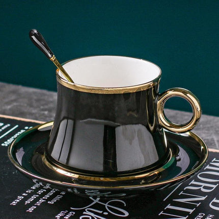 Elegant Mediterranean Floral Tea Mug: Perfect for Sophisticated Sipping - Très Elite
