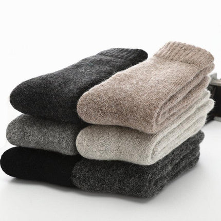 Elegant Men's Winter Wool-Rabbit Socks - Cozy Warmth and Style - Très Elite