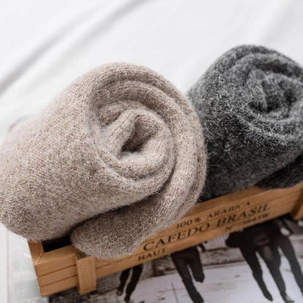 Elegant Men's Winter Wool-Rabbit Socks - Cozy Warmth and Style - Très Elite