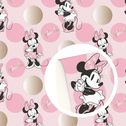 Elegant Minnie Mouse Faux Leather Crafting Sheet - Transform Your Projects