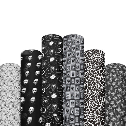 Elegant Monochrome Faux Leather Crafting Sheet for Creative DIY Endeavors - Très Elite