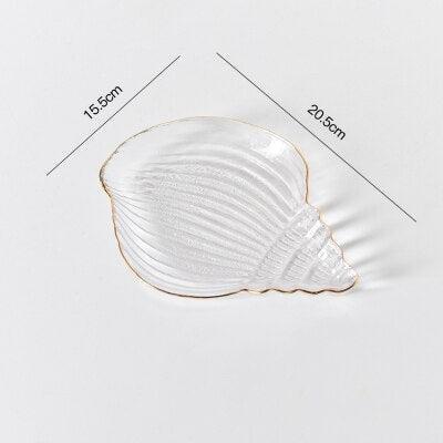 Elegant Nautical Glass Tray with Gold Accents for Chic Organization- Très Elite- Très Elite