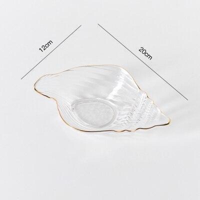 Elegant Nautical Glass Tray with Gold Accents for Chic Organization- Très Elite- Très Elite