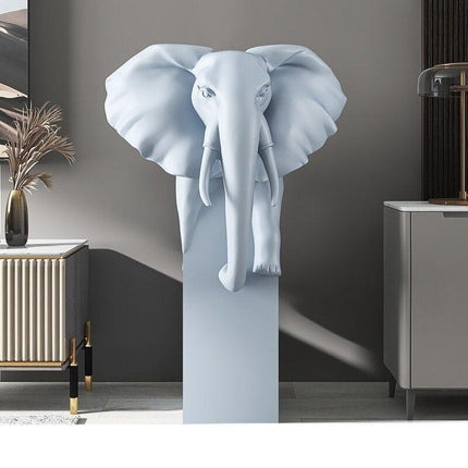 Elegant Nordic Elephant Resin Statue for Luxurious Home Decor