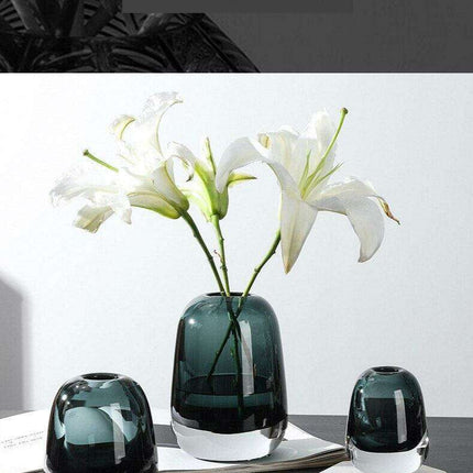 Elegant Nordic Glass Vase for Timeless Home Decor