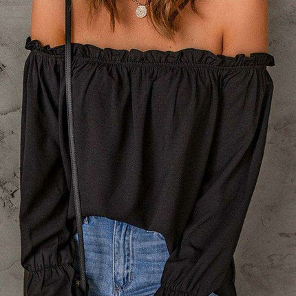 Elegant Off-Shoulder Chiffon Top - Ideal for Every Occasion