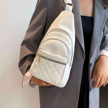 Elegant PU Leather Crossbody Sling Bag