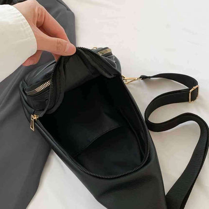 Elegant PU Leather Crossbody Sling Bag