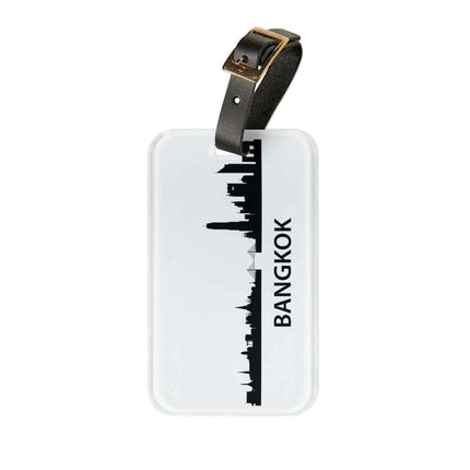 Elegant Personalized Acrylic Luggage Tag: Maison d'Elite Travel Accessory - Très Elite