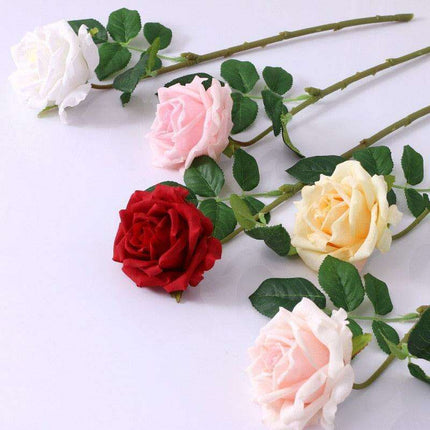 Elegant Pink and White Faux Roses for Stylish Home and Event Arrangements - Très Elite