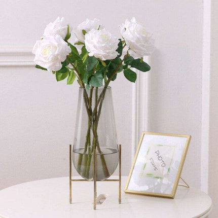 Elegant Pink and White Faux Roses for Stylish Home and Event Arrangements - Très Elite