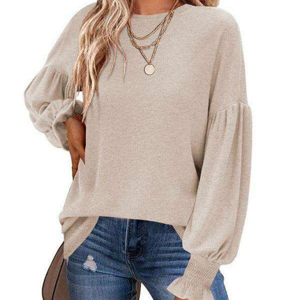 Elegant Pleated Balloon Sleeve Blouse for Women by Jakoto