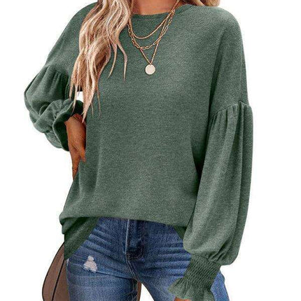 Elegant Pleated Balloon Sleeve Blouse for Women by Jakoto