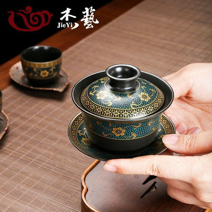 Elegant Porcelain Kung Fu Tea Set: Transform Your Tea Experience - Très Elite