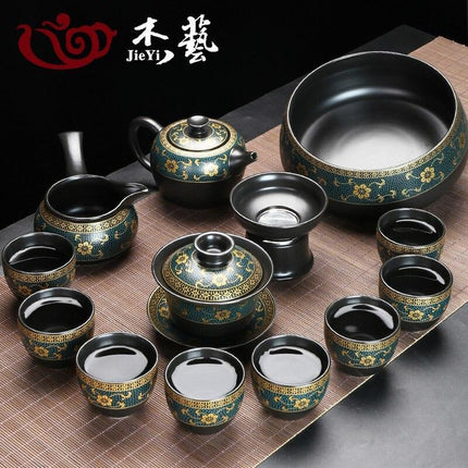 Elegant Porcelain Kung Fu Tea Set: Transform Your Tea Experience - Très Elite