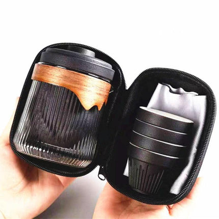 Elegant Portable Kung Fu Tea Set: The Perfect Companion for Tea Aficionados - Très Elite