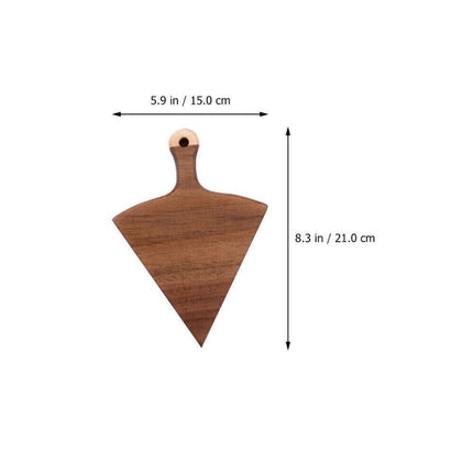 Elegant Rustic Wooden Serving Tray Collection - 6-Piece Set for Stylish Dining - Très Elite