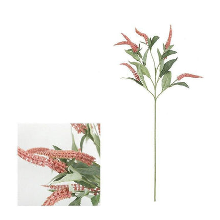 Elegant Sage Grass Faux Floral Arrangement - Set of 5 Realistic Stems - Très Elite