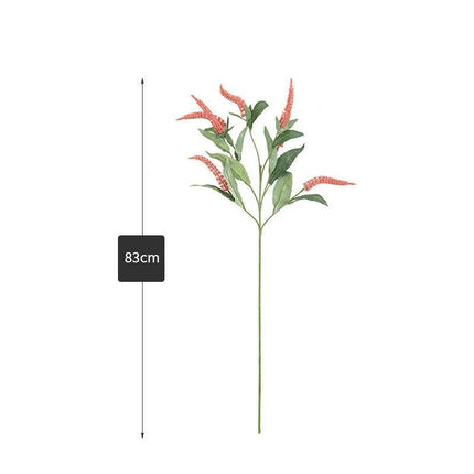 Elegant Sage Grass Faux Floral Arrangement - Set of 5 Realistic Stems - Très Elite
