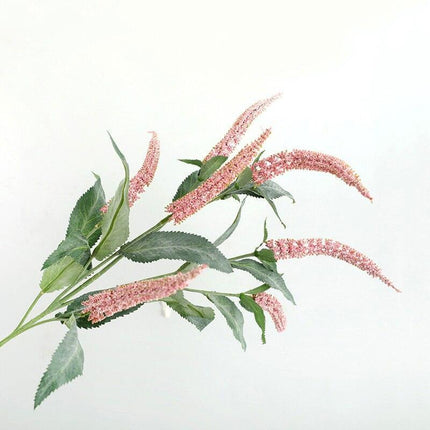 Elegant Sage Grass Faux Floral Arrangement - Set of 5 Realistic Stems - Très Elite