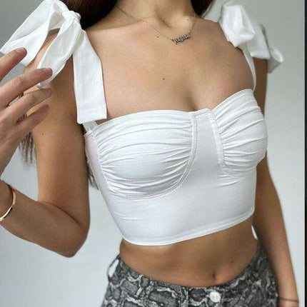 Elegant Silk Pleated V-Neck Camisole - A Wardrobe Essential for Any Event - Très Elite