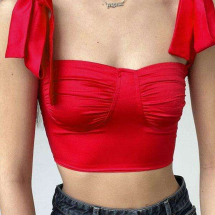Elegant Silk Pleated V-Neck Camisole - A Wardrobe Essential for Any Event - Très Elite