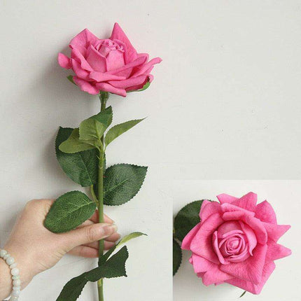 Elegant Silk Rose Collection - Set of 5, 12cm Decorative Blooms