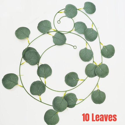 Elegant Silver Dollar Eucalyptus Green Swag - Chic Home Decor Accent - Très Elite