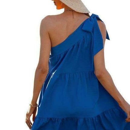 Elegant Sleeveless Summer Dress with Flared Hem for Women - Versatile and Fashionable - Très Elite