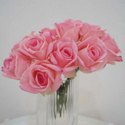 Elegant Snowy Mountain Silk Rose Arrangement - Très Elite