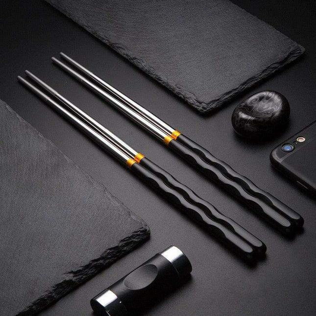 Elegant Stainless Steel Chopsticks - Enhance Your Dining Experience