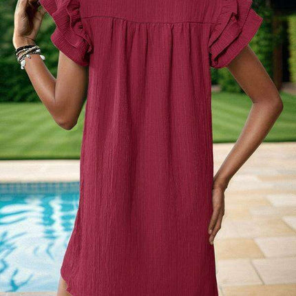Elegant Stand-Up Collar Dress for Stylish Women - Très Elite