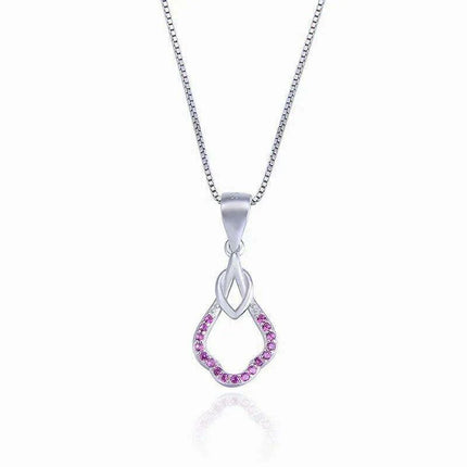 Elegant Sterling Silver and Diamond Necklace - A Must-Have for Women