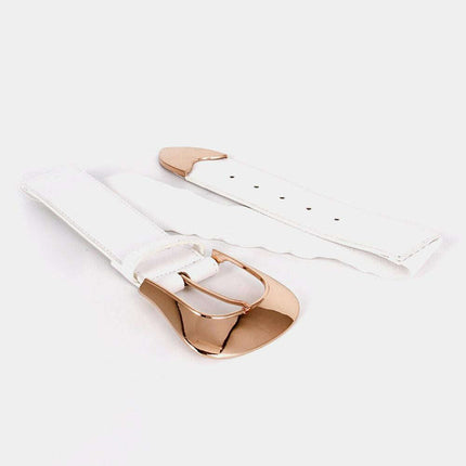 Elegant Stretchable PU Leather Belt for Effortless Chic - Très Elite
