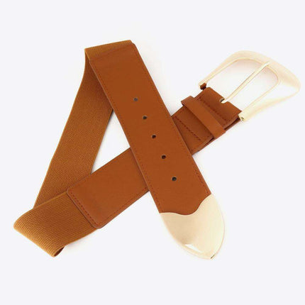 Elegant Stretchable PU Leather Belt for Effortless Chic - Très Elite