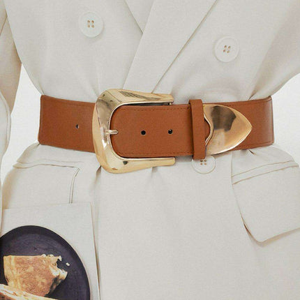Elegant Stretchable PU Leather Belt for Effortless Chic - Très Elite