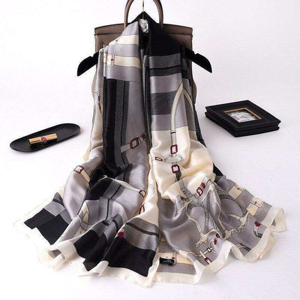 Elegant Summer Botanica Silk Scarf: Effortless Chic for Your Wardrobe- Très Elite- Très Elite